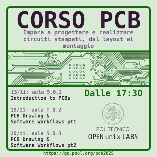 Manifesto corso PCB