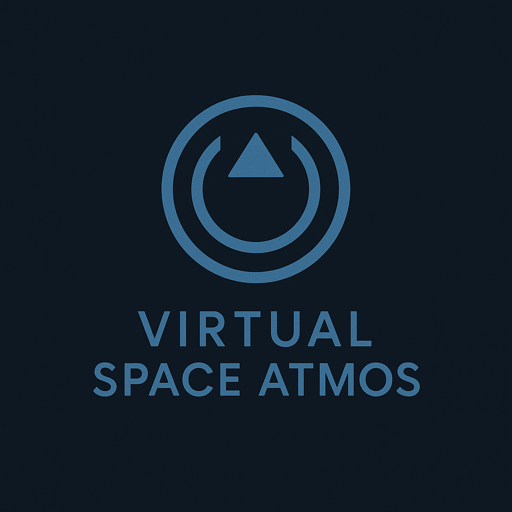 Logo ufficiale del Virtual Space Atmos con scritta annessa