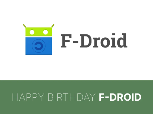 happy birthday f-droid